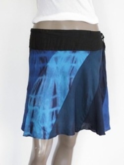 SUKNĚ MINI CHITA - MODRÁ