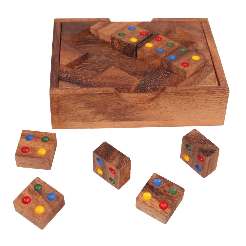 DŘEVĚNÝ HLAVOLAM SOUBOJ BAREV - COLOR MATCH