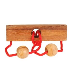 DŘEVĚNÝ HLAVOLAM KAPŘÍ OČI - STRING PUZZLE