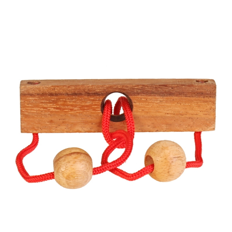 DŘEVĚNÝ HLAVOLAM KAPŘÍ OČI - STRING PUZZLE