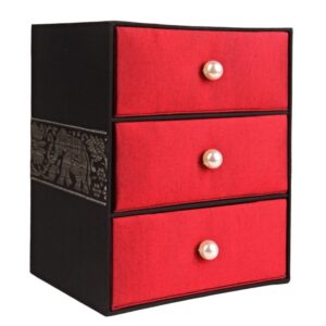 ŠPERKOVNICE 3 ŠUPLÍKY ČERVENÁ