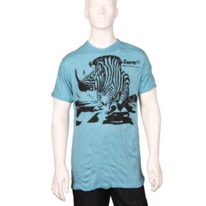 TRIČKO PÁNSKÉ SURE ZEBROROŽEC TYRKYS XL