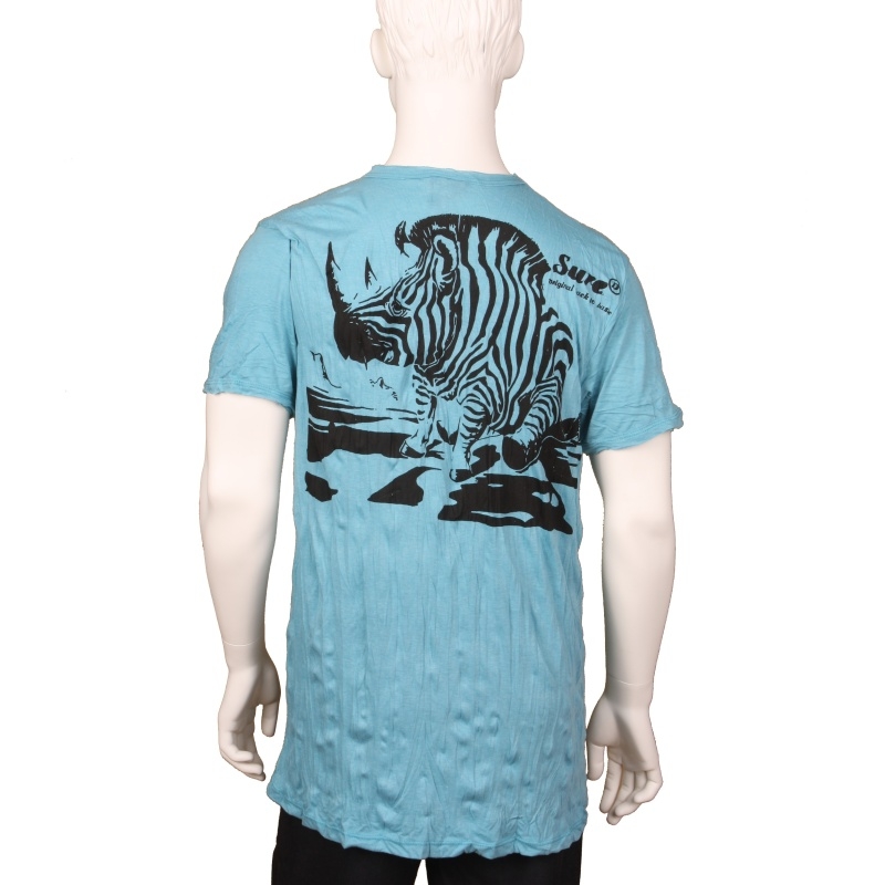 TRIČKO PÁNSKÉ SURE ZEBROROŽEC TYRKYS