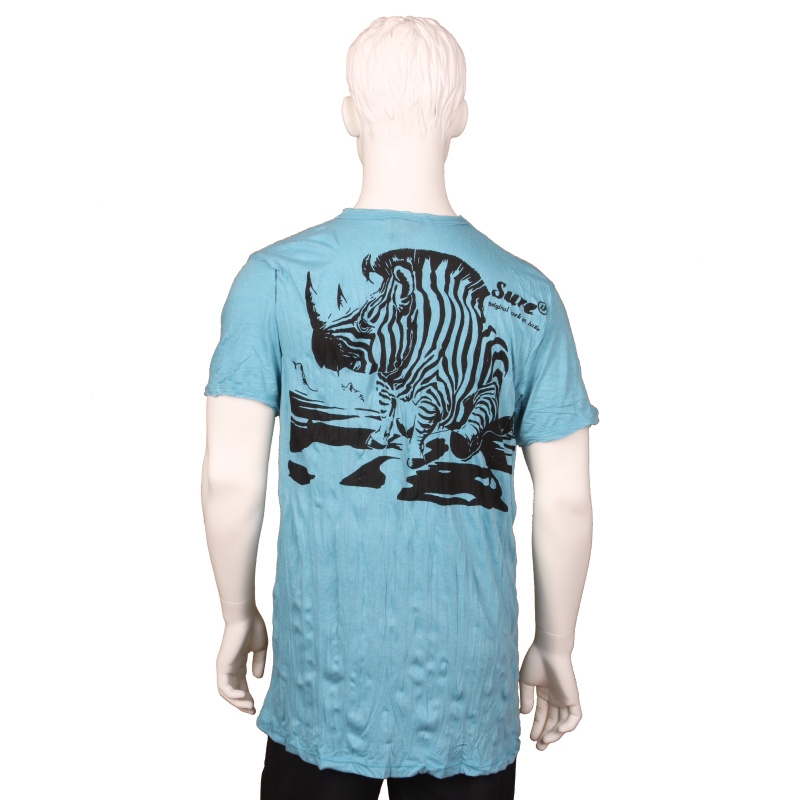 TRIČKO PÁNSKÉ SURE ZEBROROŽEC TYRKYS