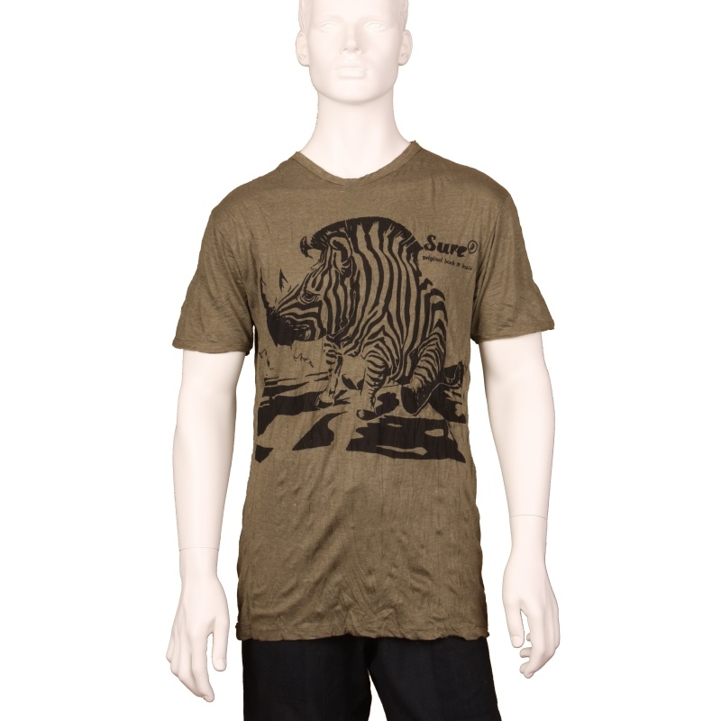 TRIČKO PÁNSKÉ SURE ZEBROROŽEC ZELENÉ