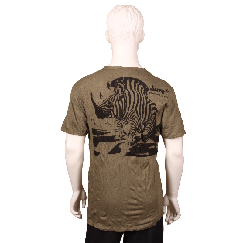 TRIČKO PÁNSKÉ SURE ZEBROROŽEC ZELENÉ XL