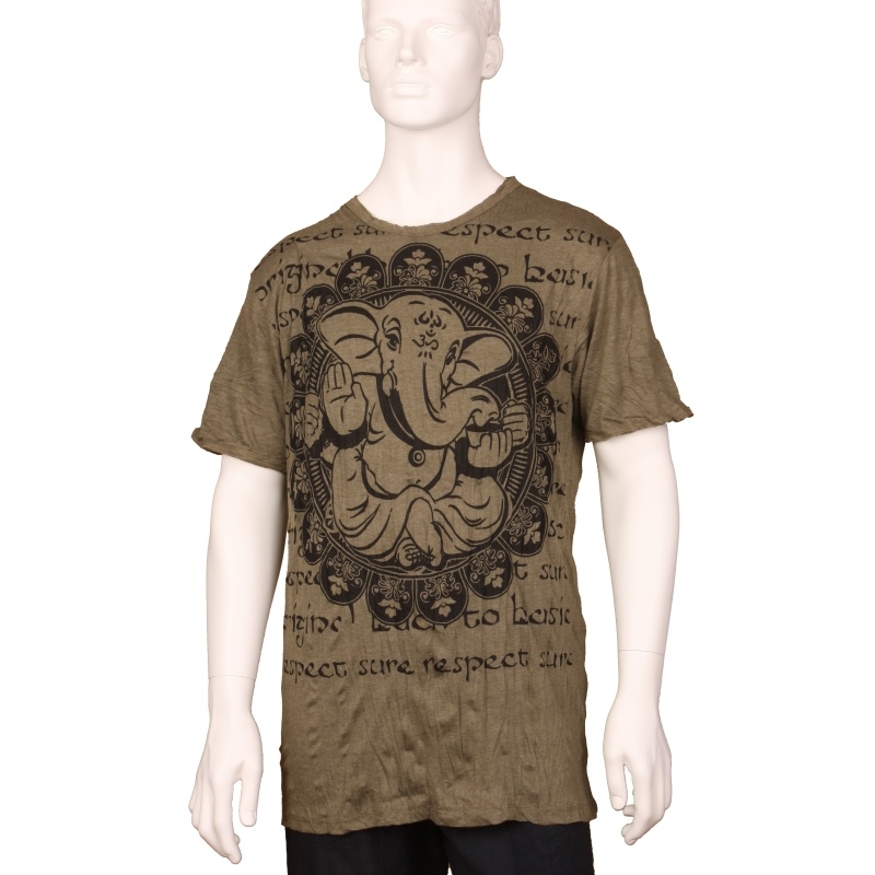 TRIČKO PÁNSKÉ SURE GANÉŠA ÓM ZELENÉ