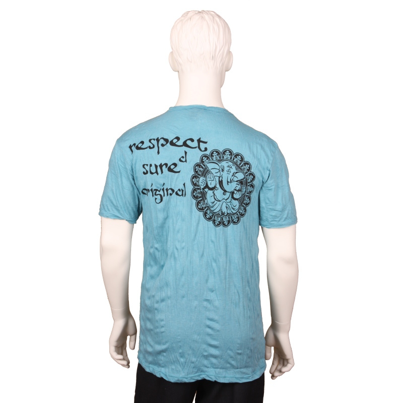 TRIČKO PÁNSKÉ SURE GANÉŠA ÓM TYRKYS L