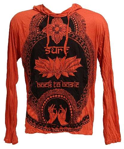 TRIČKO S KAPUCÍ SURE LOTOS ORANŽOVÉ TRIČKO S KAPUCÍ SURE LOTOS