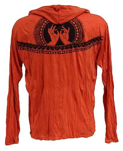 TRIČKO S KAPUCÍ SURE LOTOS ORANŽOVÉ_product TRIČKO S KAPUCÍ SURE LOTOS