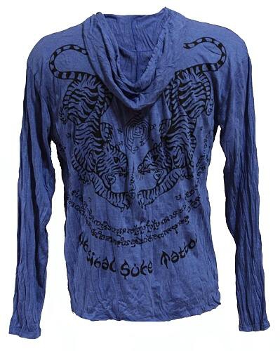 TRIČKO S KAPUCÍ SURE TYGŘI MODRÉ_product TRIČKO S KAPUCÍ SURE TYGŘI