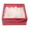 SVÍČKA RŮŽE BÍLÁ V DÁRKOVÉ KRABIČCE