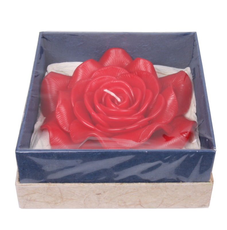 SVÍČKA RŮŽE V DÁRKOVÉ KRABIČCE L 04