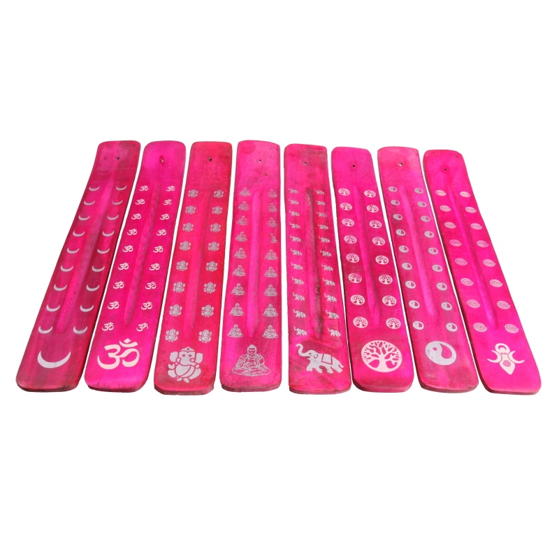 STOJÁNEK NA VONNÉ TYČINKY RŮŽOVÝ POTISK