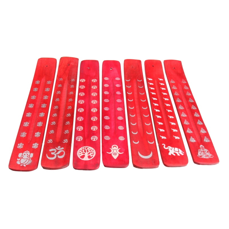 STOJÁNEK NA VONNÉ TYČINKY POTISK ČERVENÝ