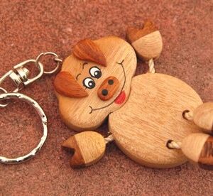 KLÍČENKA INTARSIE PRASÁTKO