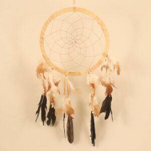 LAPAČ SNŮ KOŽENÝ BÉŽOVÝ