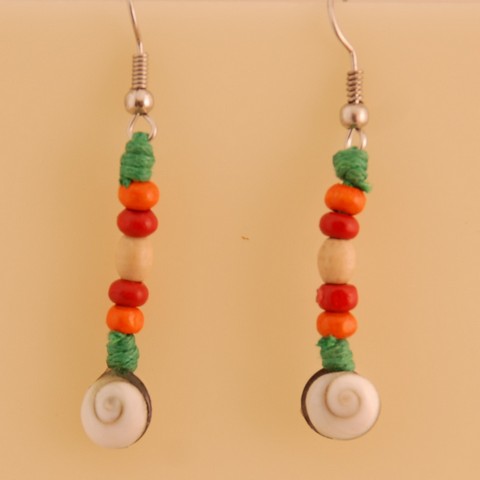 NÁUŠNICE SHIVA EYE BAREVNÉ KORÁLKY