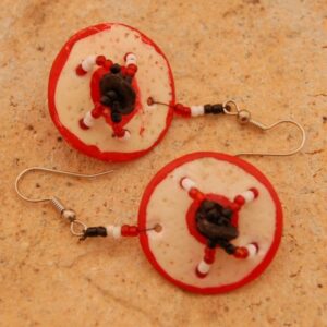 NÁUŠNICE SKOŘÁPKY UZLÍK ČERVENOČERNÝ