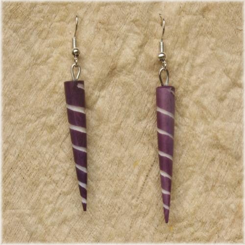 NÁUŠNICE VRKOČ KOST FIALOVÉ