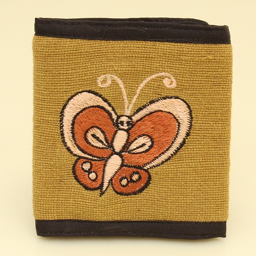 PENĚŽENKA MOTÝL KHAKI
