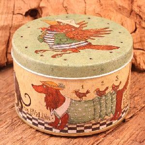 PLECHOVKA  PES S KOSEM