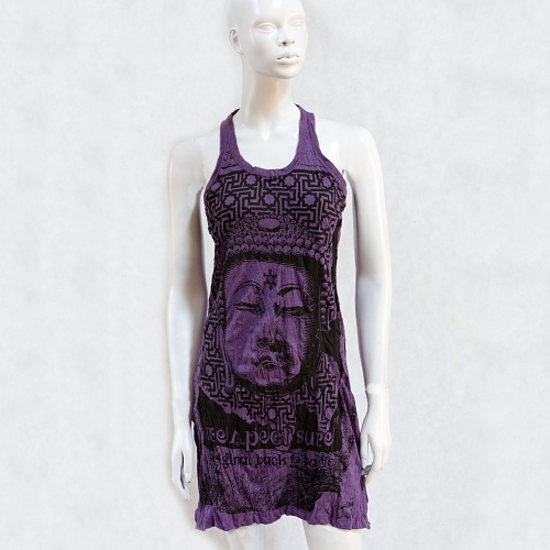 TÍLKO POTISK BUDDHA FIALOVÉ  vel.S