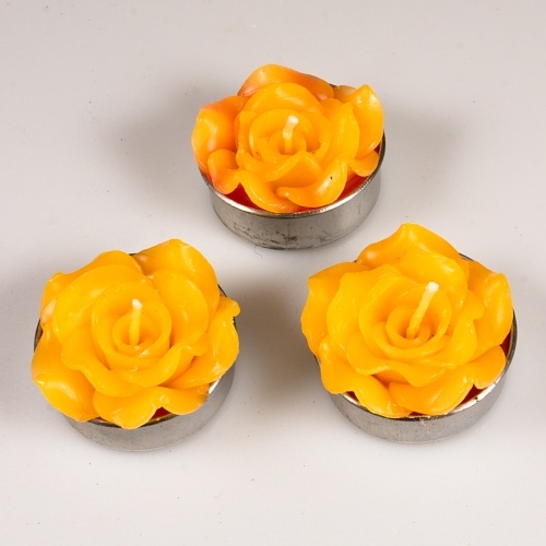 ČAJOVÁ SVÍČKA  ŽLUTÝ KVĚT