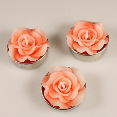 ČAJOVÁ SVÍČKA  LOSOSOVÝ KVĚT